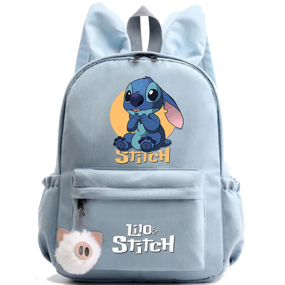 HOT Disney Lilo Stitch Backpack for Girl Boy Student Teenager Children Rucksack Women Casual School Bags Kids Birthday Gift Toy - Smarsty