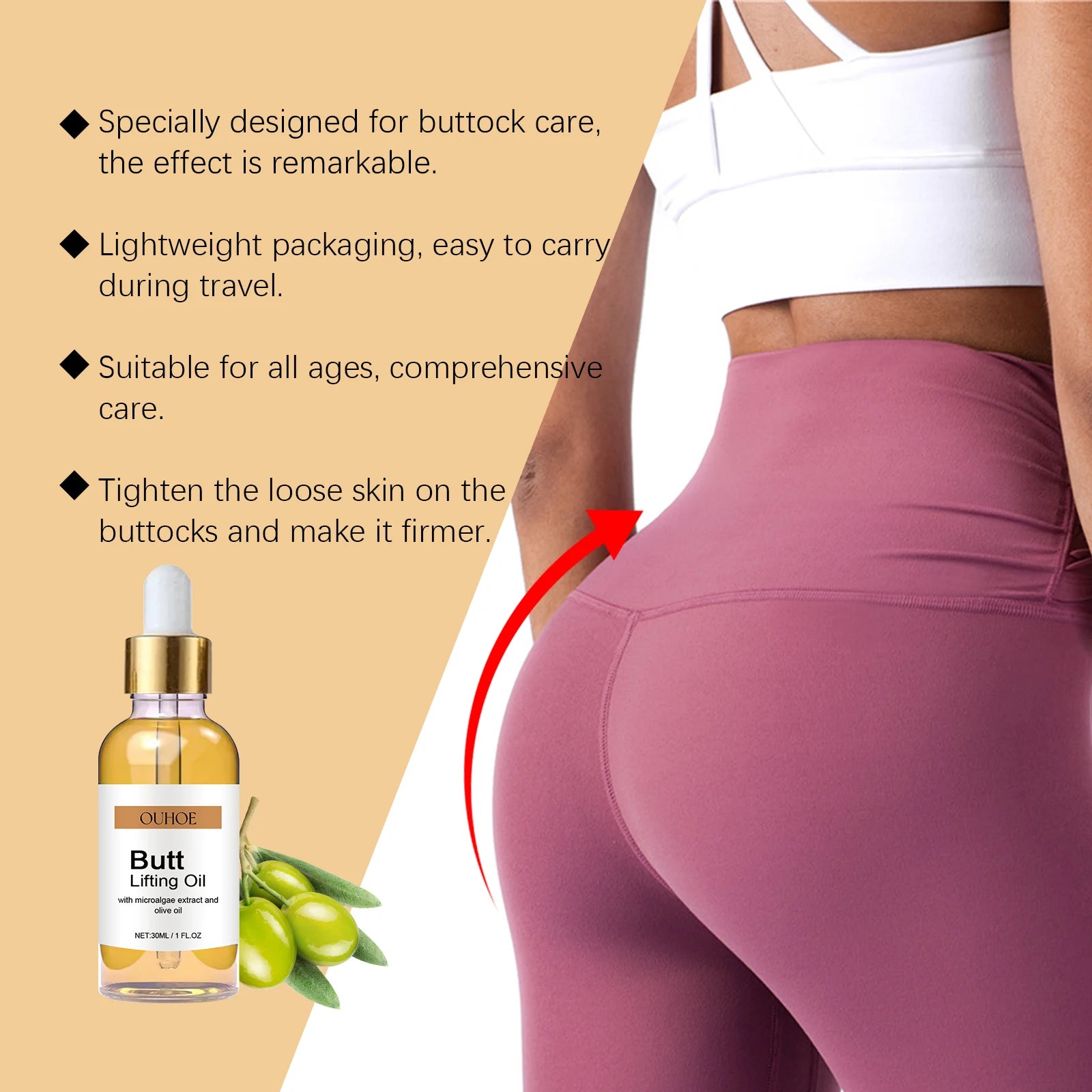 Buttock Enlargement Oil for Firming and Elasticity - Smarsty