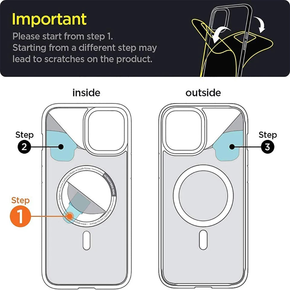 Luxury Wireless Charge Magsafe Transparent Case For iPhone 15 16 14 13 17 12 Pro Max Plus Magnetic Shockproof Soft Bumper Cover