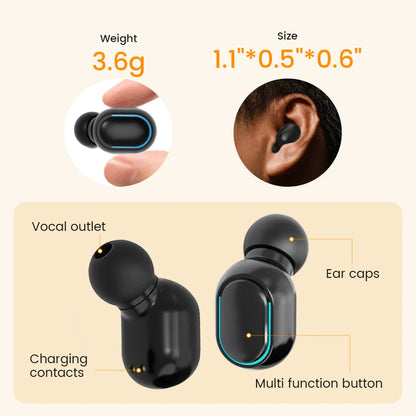 Rechargeable Invisible Hearing Aid for Clear Sound - Smarsty