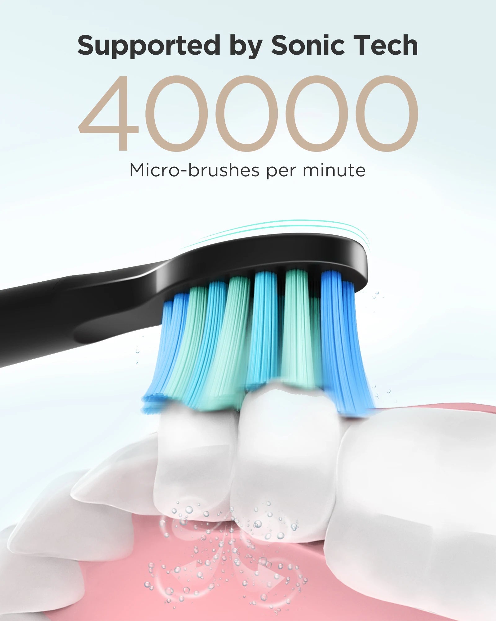 Fairywill Sonic Electric Toothbrush FW-D7 set USB Charge Toothbrushes case for Adult with tooth brush Heads 5 Mode Smart Time - Smarsty
