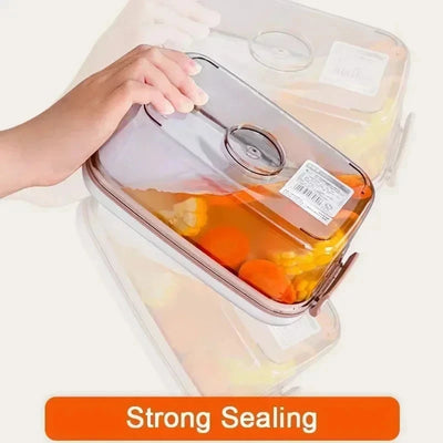 Food Vacuum Storage Box Sealed Kitchen Fresh-Keeping Box Large Capacity Food Transparent Storage Container with Vacuum Pump by Smarsty