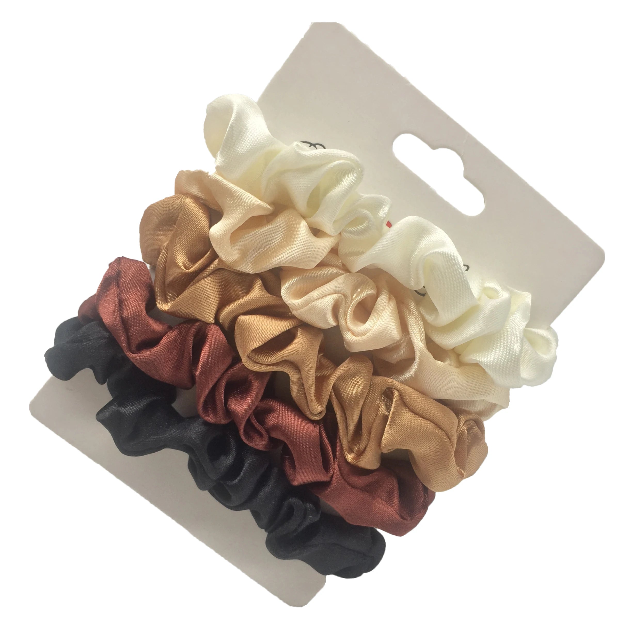 Silk Satin Scrunchies Set Gentle No Damage Hair Ties - Smarsty