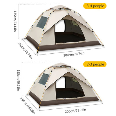 Outdoor Folding Camping Tent Portable Waterproof Sunshine-proof Automatic Easy Setup Tent For Camping Beach Picnic Barbecue by Smarsty