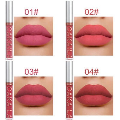 CAKAILA 10 Piece Nude Lip Gloss Set Long Lasting Velvet Finish - Smarsty
