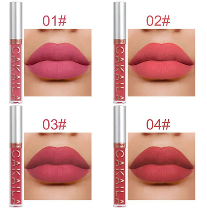 CAKAILA 10 Piece Nude Lip Gloss Set Long Lasting Velvet Finish - Smarsty
