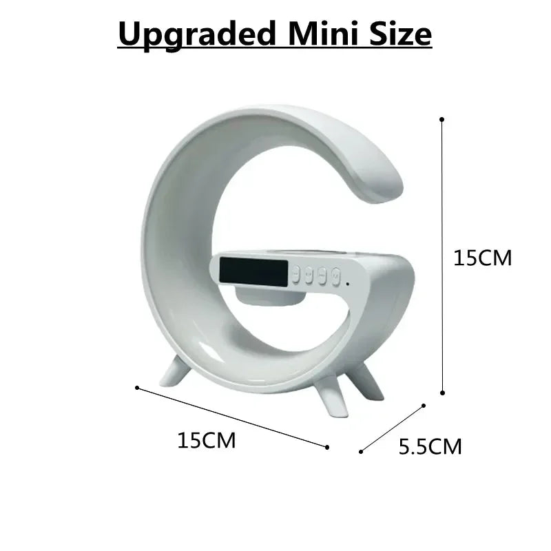 Wireless Charger Stand With Bluetooth Audio RGB Light - Smarsty