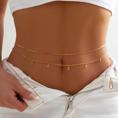 Boho Rhinestone Star Moon Belly Chain for Summer - Smarsty