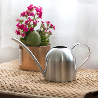 Stainless Steel Long Mouth Watering Can for Indoor Plants - Smarsty