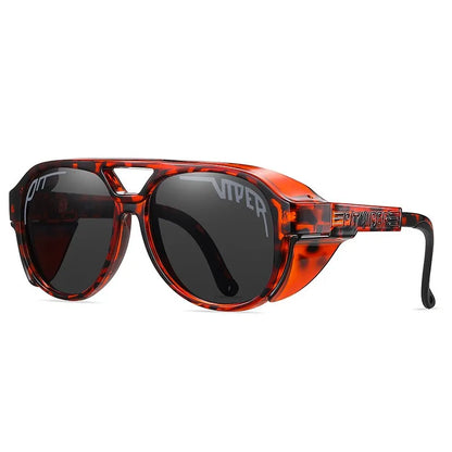 Steampunk Pit Viper Cycling Glasses Adult UV400 Men Women Sunglasses Designer Steam Punk Eyewear Vintage Retro Sun Goggles