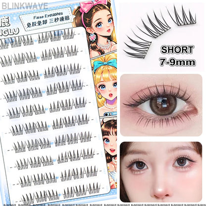 Self Adhesive Cluster Lashes for Effortless Application - Smarsty