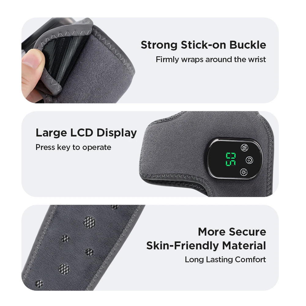 Electric Foot Heat Massager Hot Compresses Vibration Massager Breathable Material Foot and Ankle Joint Hot Compress Protection