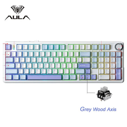 Gaming Mechanical Keyboard With Wireless Three Mode