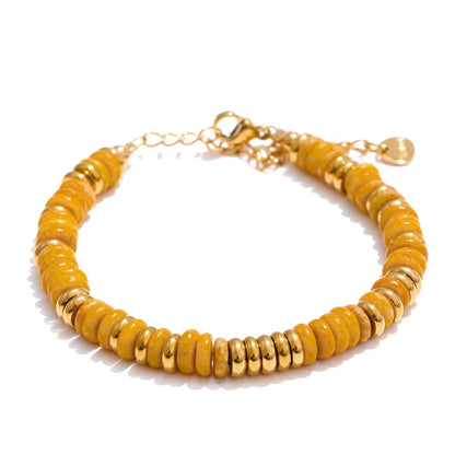 Colorful Natural Stone Beads Waterproof Bracelet for Women - Smarsty