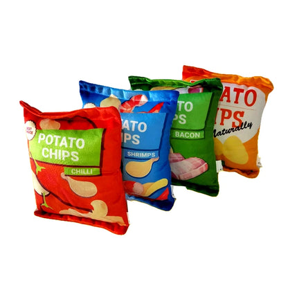 Funny Dog Crisps Squeaky Chew Toys for Small Pets - Smarsty