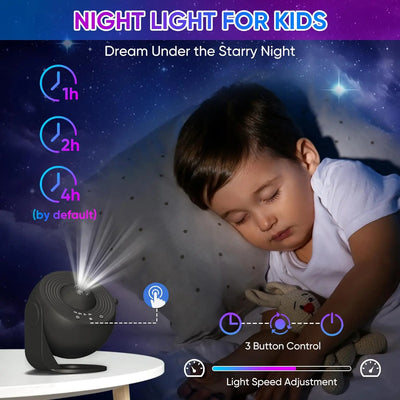 13 In 1 Galaxy Ultral Star Projector HD Image Area LED Night Light, 13 Film Discs,360° Rotate 1/2h Timer for Kids&Adults Bedroom - Smarsty