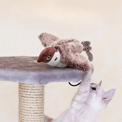 Touch Sensitive Rechargeable Chirping Bird Cat Toy - Smarsty