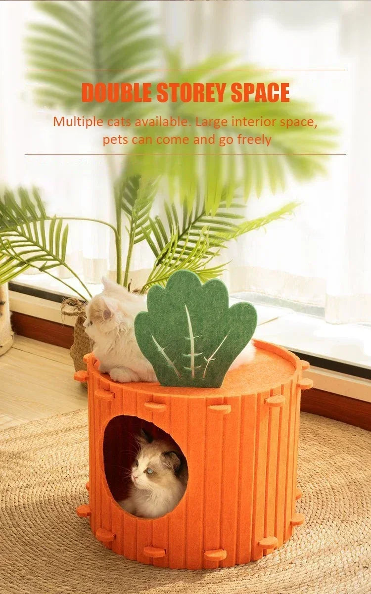 Large Space Felt Cat Nest for Comfortable Rest - Smarsty