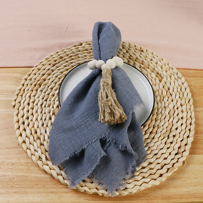 Reusable Cotton Wedding Napkins for Rustic Table Decor - Smarsty