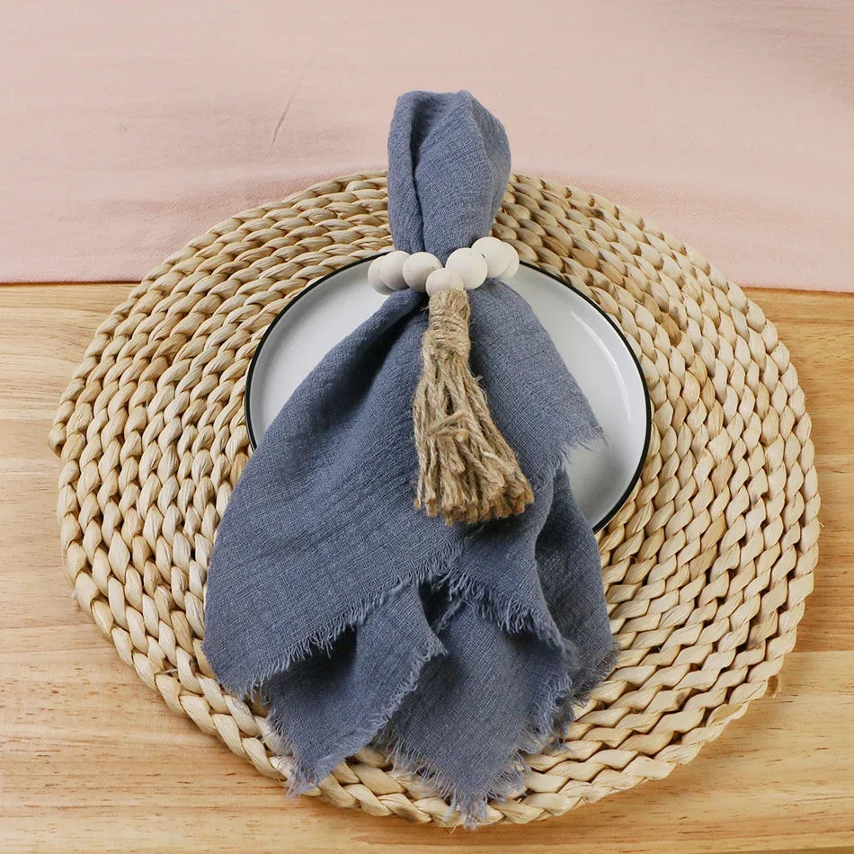 Reusable Cotton Wedding Napkins for Rustic Table Decor - Smarsty