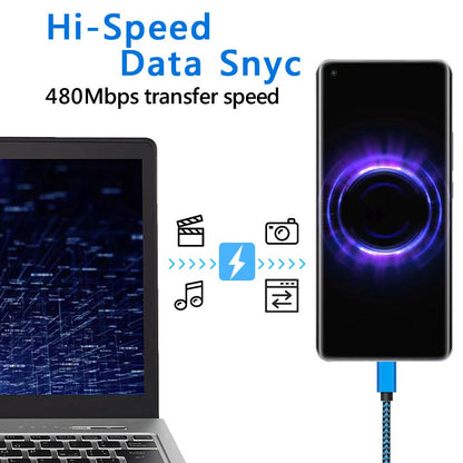 Nylon Braided USB Type C Cable For Fast Charging - Smarsty