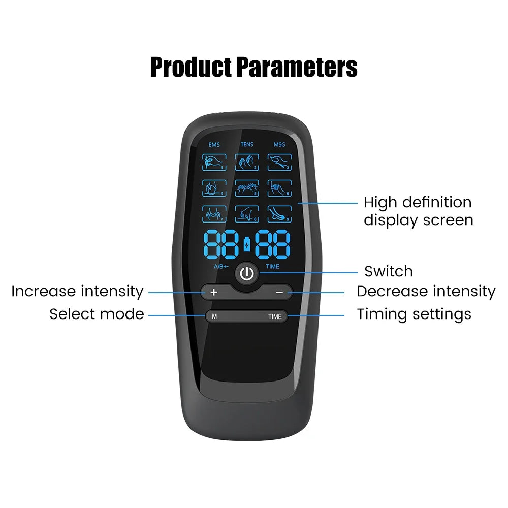Electric Muscle Stimulator with Built-In Battery for Pain Relief - Smarsty