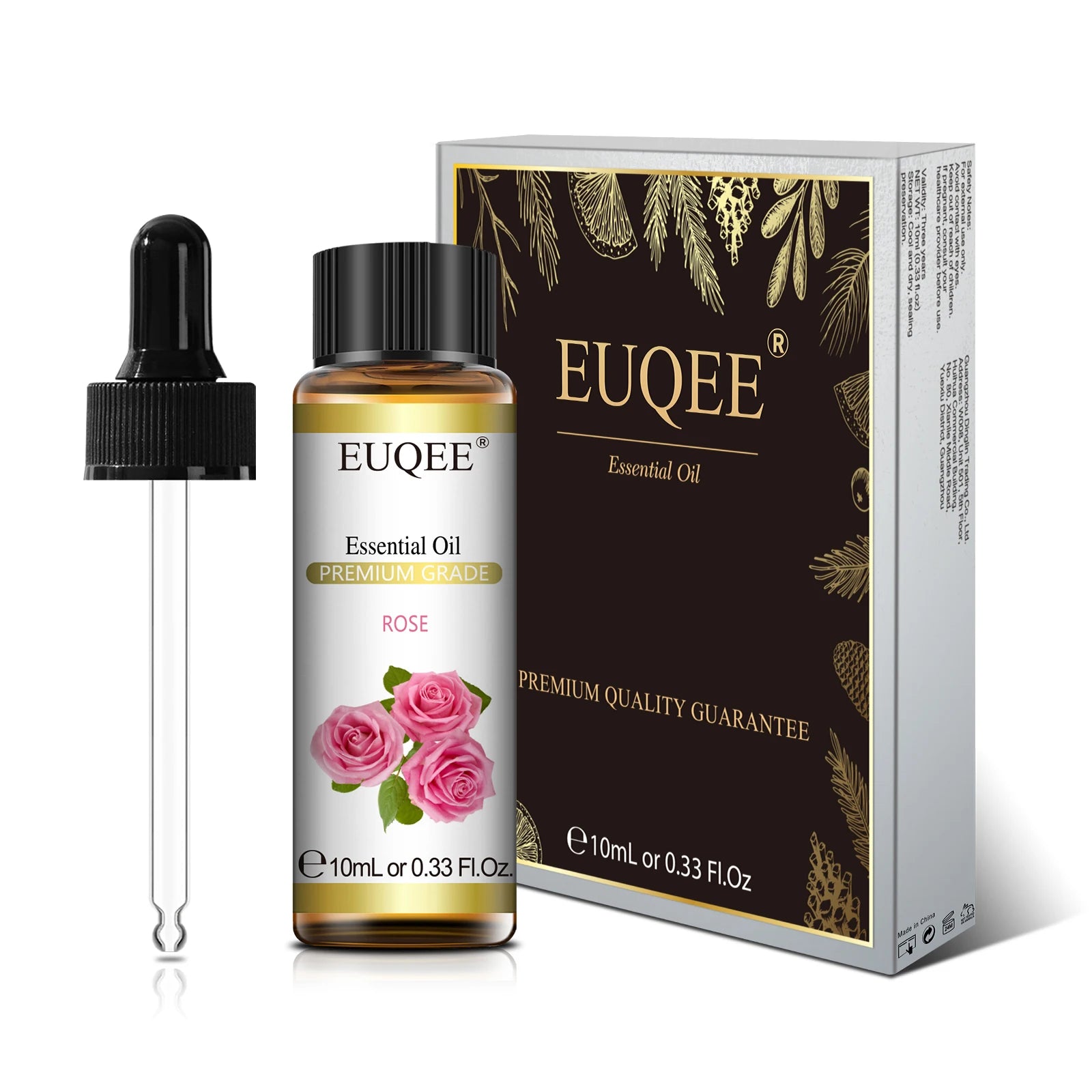 EUQEE 10ml Pure Natural Essential Oil Lavender Jasmine Eucalyptus Vanilla Sandalwood Sweet Orange Lemon Oregano Neroli Fragrance - Smarsty