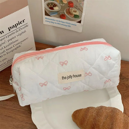 Cherry Print Makeup Bag Cosmetic Tote Organizer For Travel - Smarsty