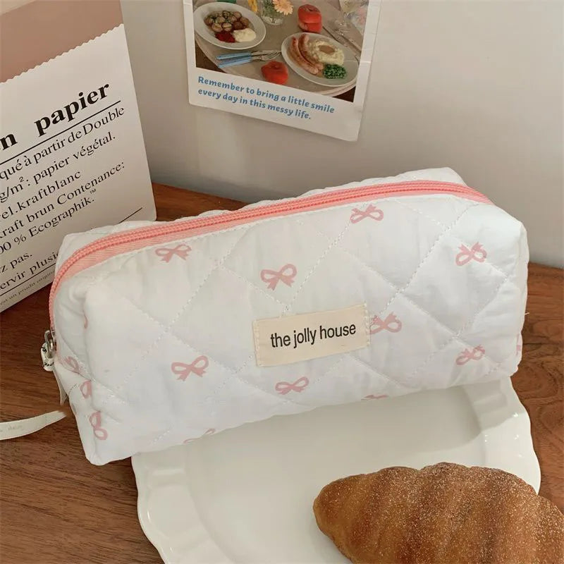 Cherry Print Makeup Bag Cosmetic Tote Organizer For Travel - Smarsty