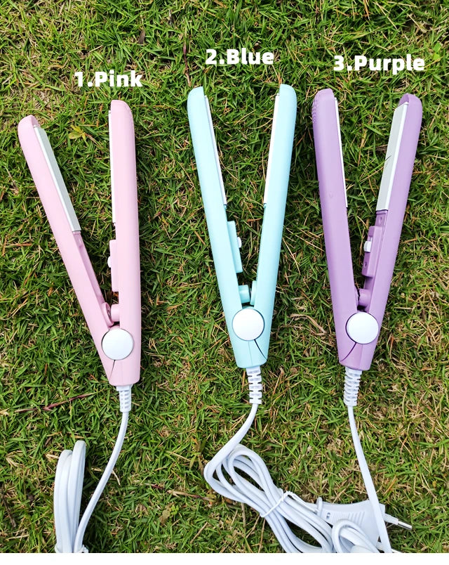 Mini Ceramic Hair Straightener and Curler for Quick Styling - Smarsty