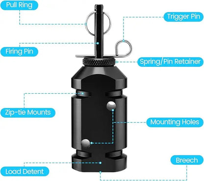 Camp Security Perimeter Trip Wire Alarm, Camping Safety Alarm, Anti-Intruder Early Warning System, Made of 6061 Aluminum