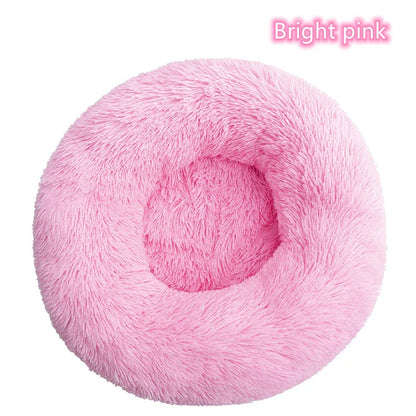 Super Soft Cat Bed Plush Donut Design for Comfort - Smarsty
