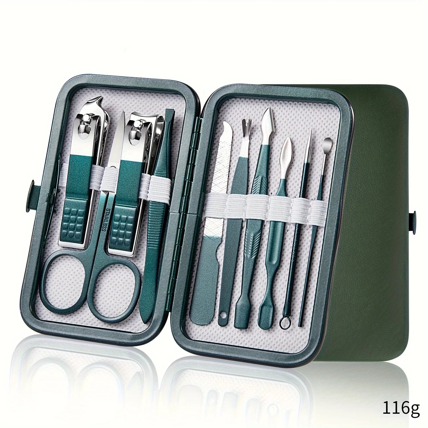 Stainless Steel Nail Care Kit with Travel Case - Smarsty