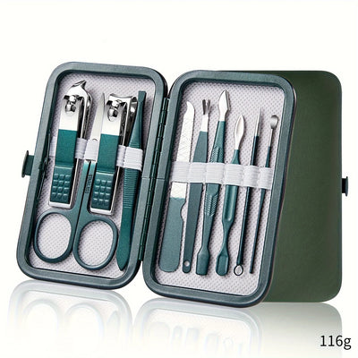 Stainless Steel Nail Care Kit with Travel Case - Smarsty