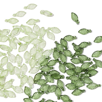 Acrylic Tree Leaf Beads For Handmade DIY Jewelry Set - Smarsty