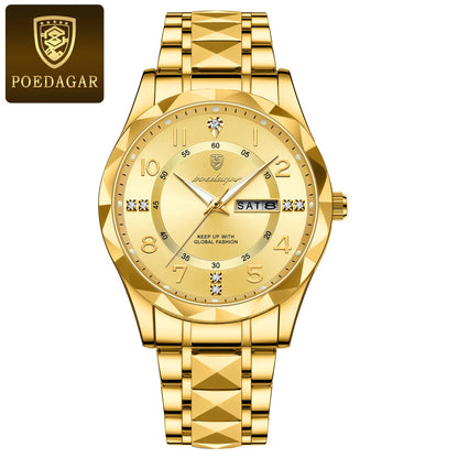 Luxury Waterproof Quartz Watch for Men with Luminous Dial - Smarsty