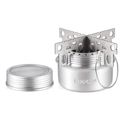 Outdoor Mini Alcohol Stove Aluminum Alloy Alcohol Stove with Lid Outdoor Camping Hiking Backpacking Cooking Stove by Smarsty