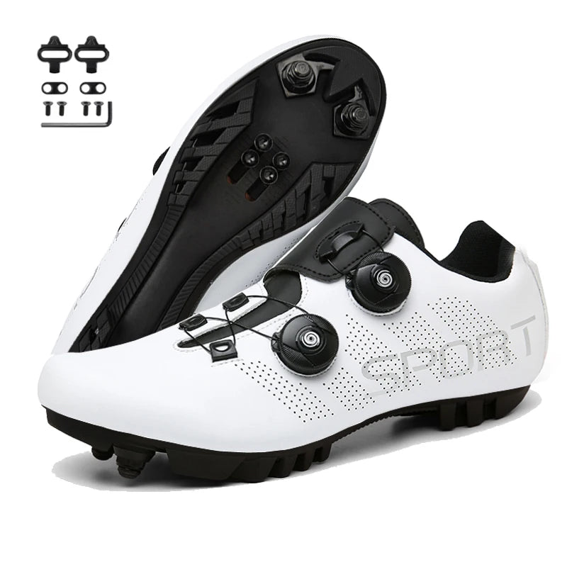 2025 Cycling Sneaker Mtb with Cleats Men Carbon Sports Speed Bike Shoes Women Mountain Racing Flat SPD Road Cycling Footwear