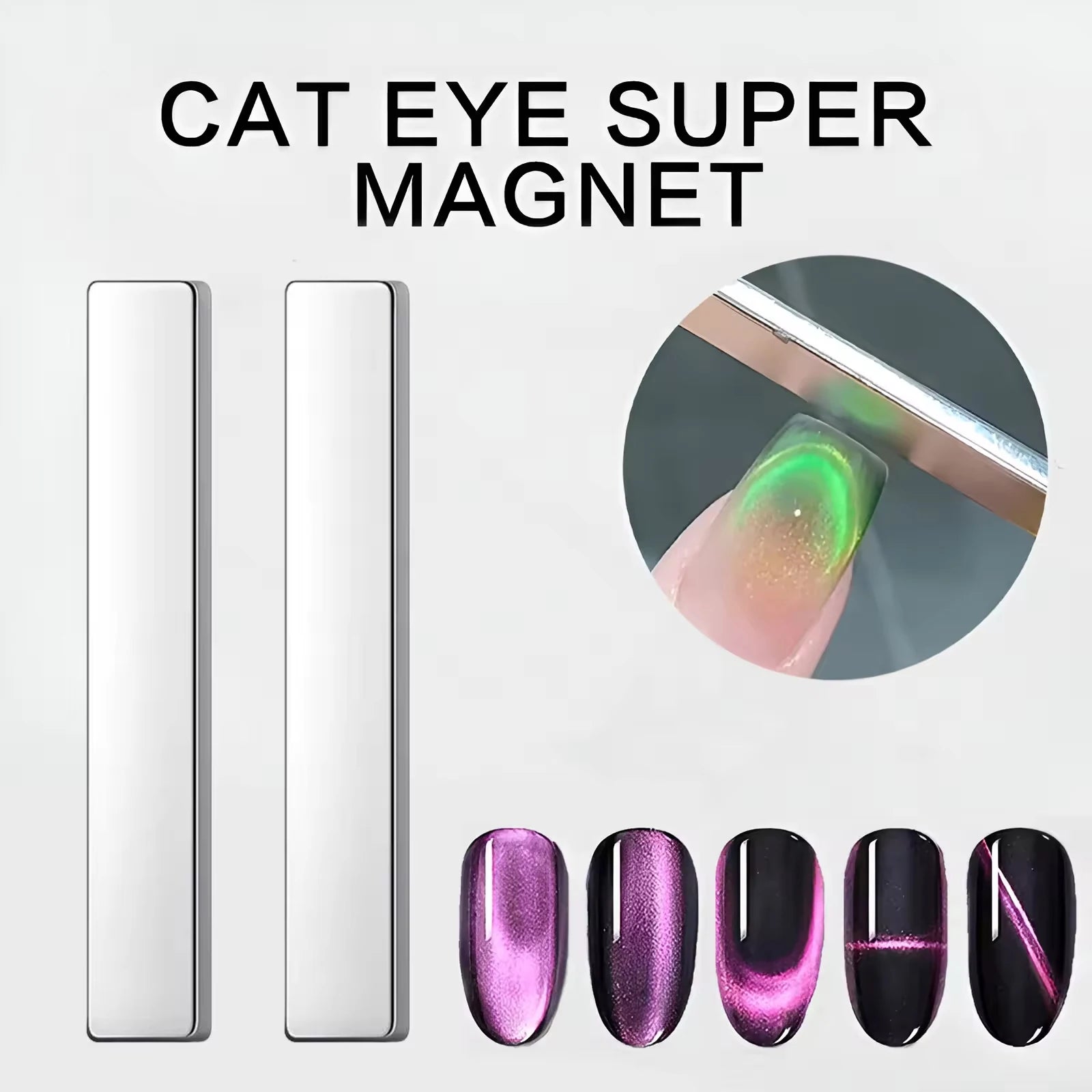 YIKOOLIN Dual-Ended Nail Art Magnetic Pen for 3D Cat Eye Design - Smarsty