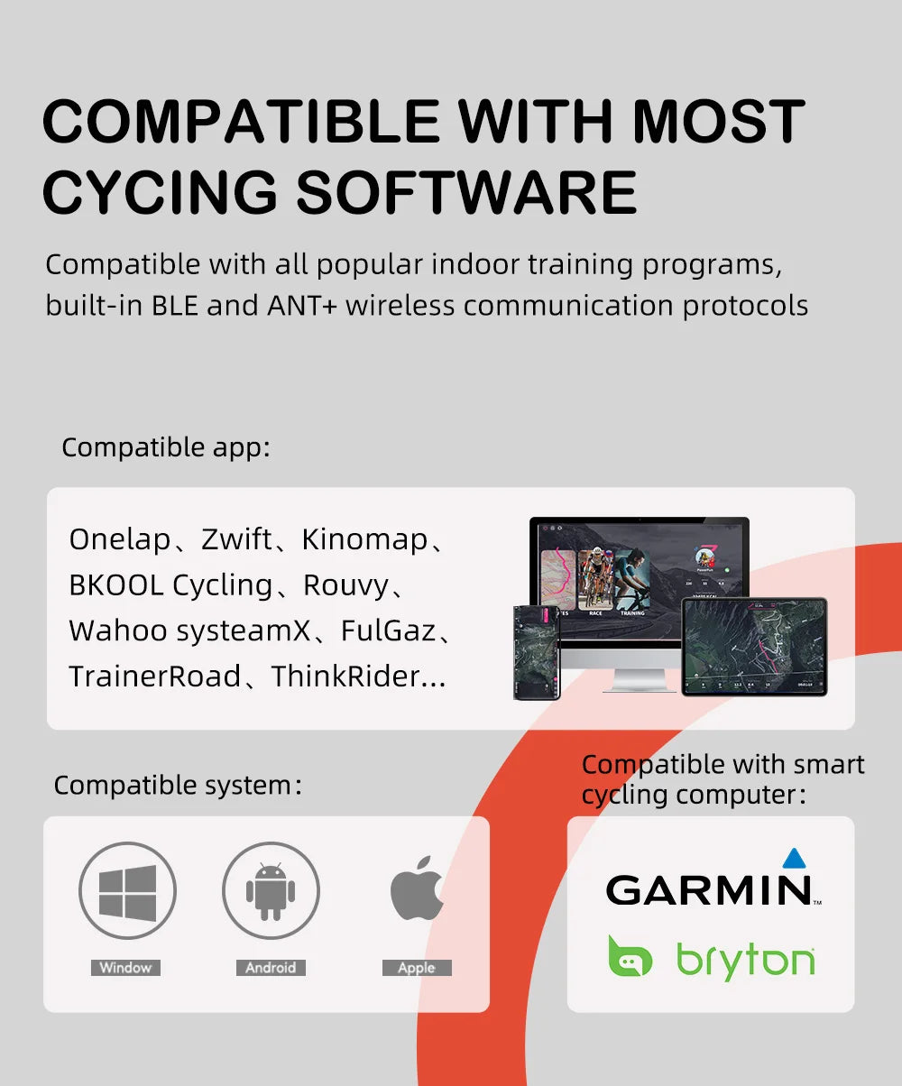 New ThinkRider X2Max Smart Bike Trainer MTB Road Bicycle home trainer Built-in Power Meter power meter Compatible