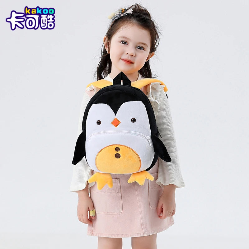 Soft Plush Kids Backpack With Cartoon Animal Design - Smarsty