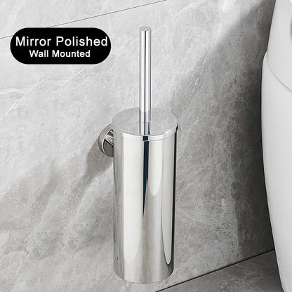 Stainless Steel Wall Mounted Toilet Brush Holder Accessory - Smarsty