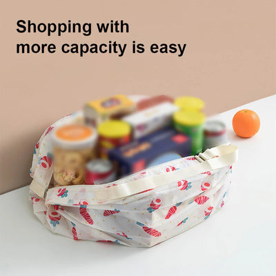 Foldable Waterproof Shopping Bag Portable Travel Tote - Smarsty