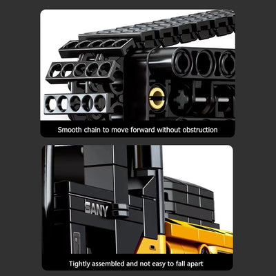 SEMBO BLOCK 1022pcs Excavator Models Building Blocks MOC City Construction Engineering Vehicle Bricks Educational Toys Boys Gift - Smarsty