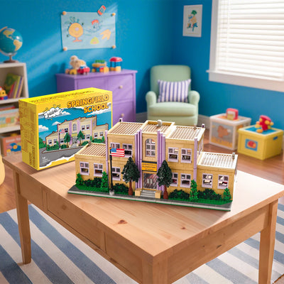 3500PCS Springfield Elementary School Building Blocks Idea Anime Street View Modular Architecture Brick Model Toy Christmas Gift - Smarsty