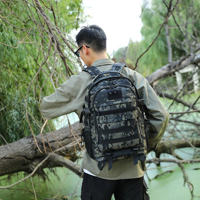 Large Capacity Hiking Backpack - Multiple Compartments for Outdoor Adventures, Camping and Traveling, Travel Backpack - Smarsty