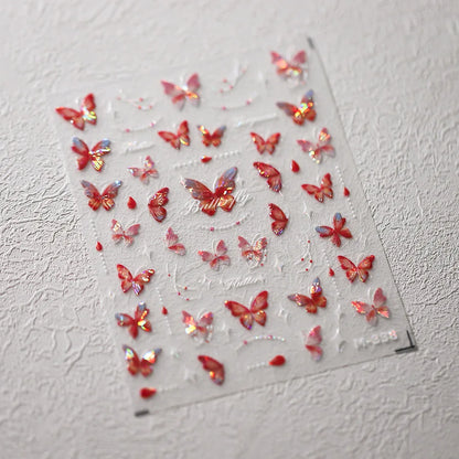 Kawaii Butterfly Nail Stickers for Stunning Manicure Decor - Smarsty