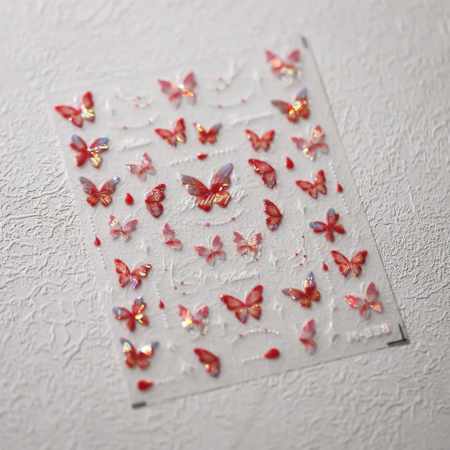Kawaii Butterfly Nail Stickers for Stunning Manicure Decor - Smarsty