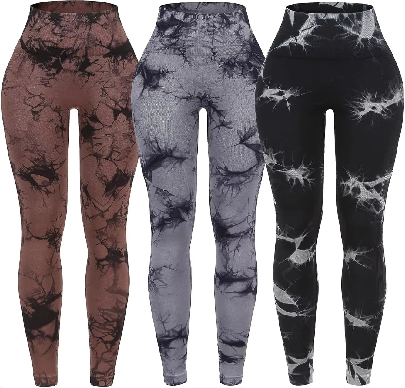 Women Yoga Pants Sport Leggings Seamless High Waist Push Up Woman Tights Fitness Workout Leggins Gym Clothing - Smarsty