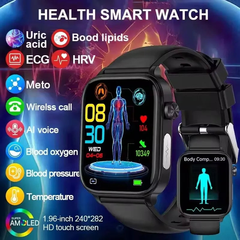 2025 Smart Watch with ECG PPG HRV Health Monitoring - Smarsty